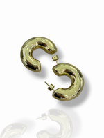 Bombe Golden Halka Küpe