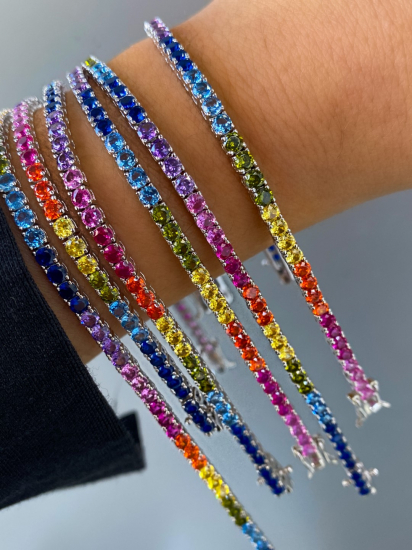 0.3 mm Renkli suyolu bileklik