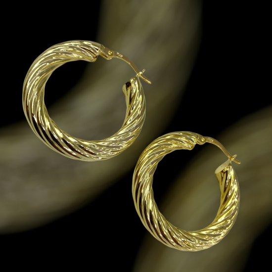  0.3 Çap Burgu Halka Küpe