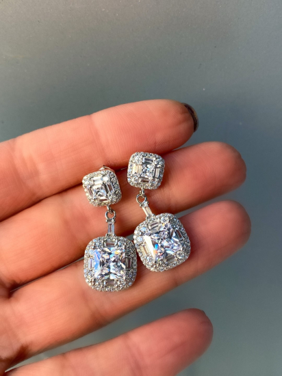 İthali Fancy Taş Küpe