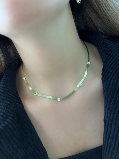 Selina Damla İtalyan Kolye 