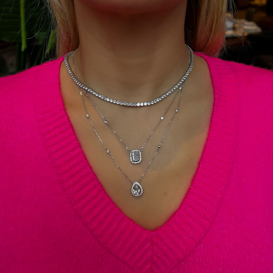 G -color Mozanitte Duo İkili Kolye