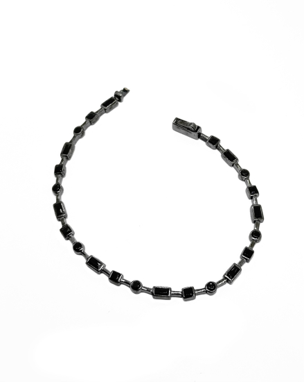 İthal Siyah Taşlı Suyolu Bileklik