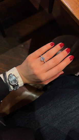 Celina Ice Cut D color Oval Tektaş