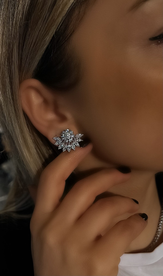 Sabe D color Diamond  Küpe 