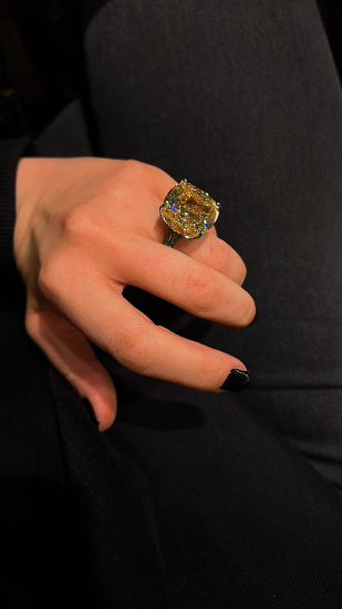 Citrine Princess Diamond Yüzük