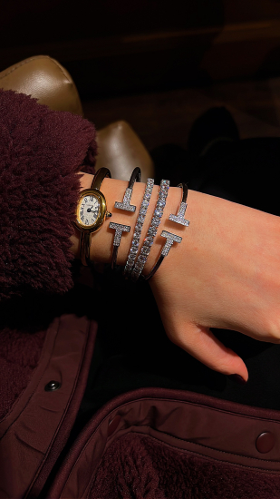 İthal Taşlı Tıff Kelepçe