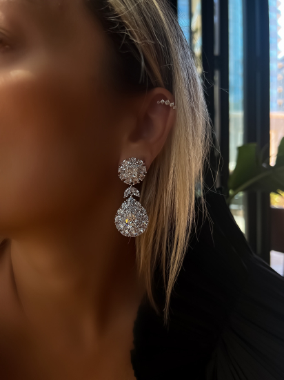 Novera Diamond Mozanit Küpe