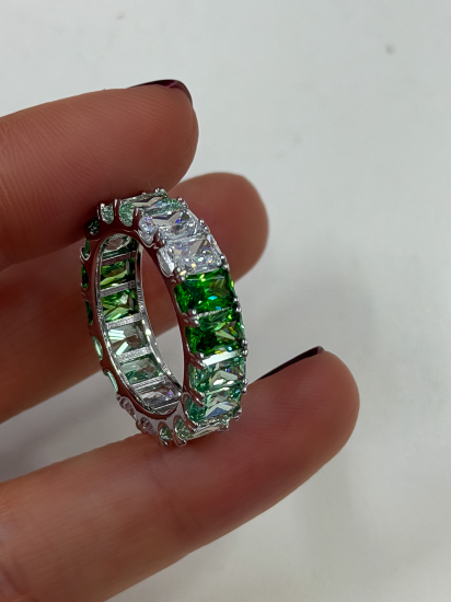 Green Emerald İthal Tamtur Yüzük