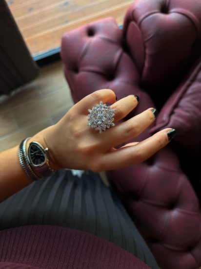 Floria Baguette Daimond İthal Yüzük