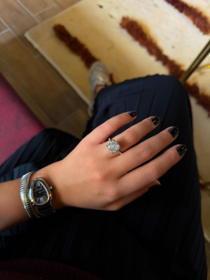 Sia G Color Ice cut  Diamond Mozanit