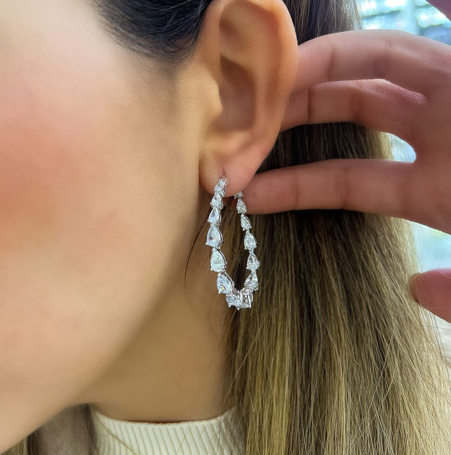 Helen Damla İthal Halka Küpe 