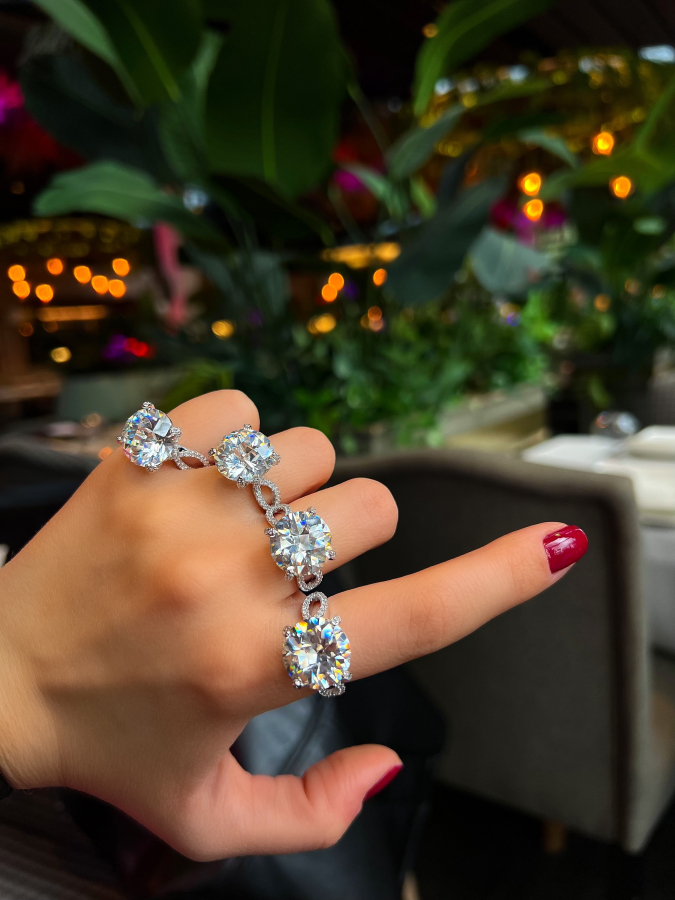 Chiara G-color Mozanit  Tektaş Yüzük 