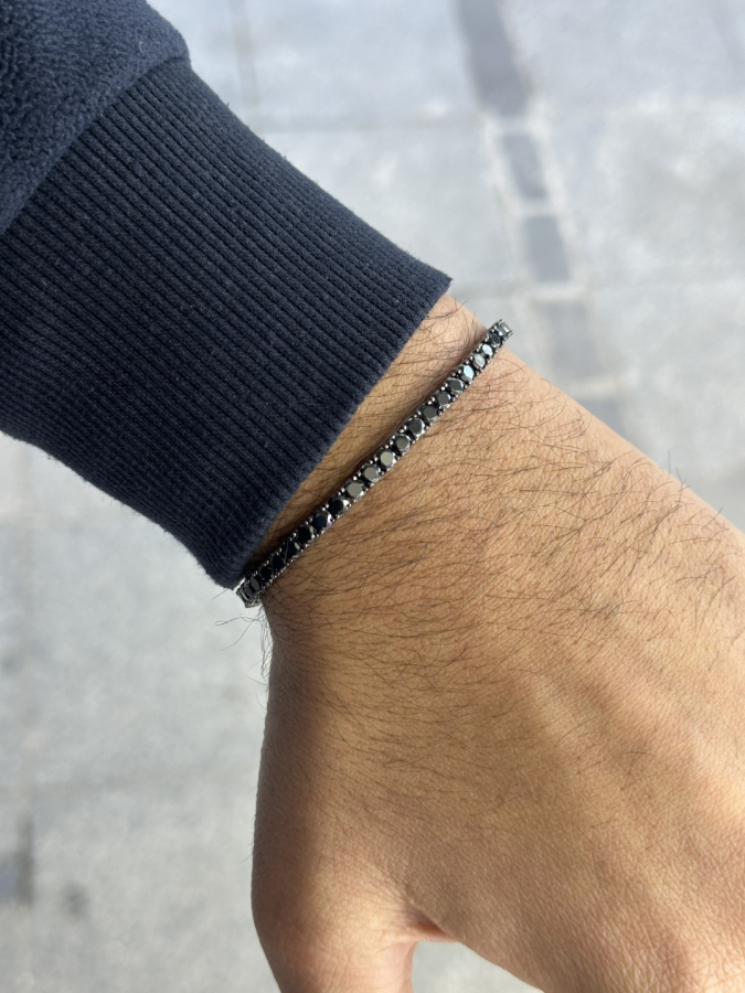 3 mm Siyah Suyolu Bileklik