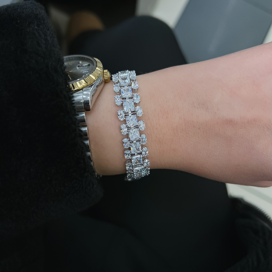 Jeffrey D Color Mozanit Bileklik