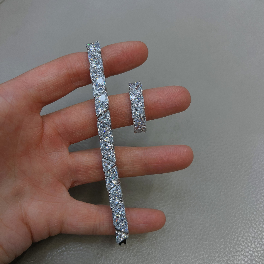 Jewells D color Mozanit Bileklik