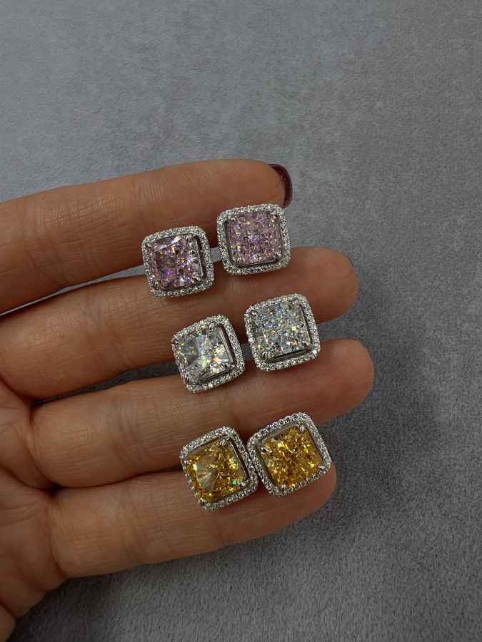 Ladie Icecut Tektaş Küpe