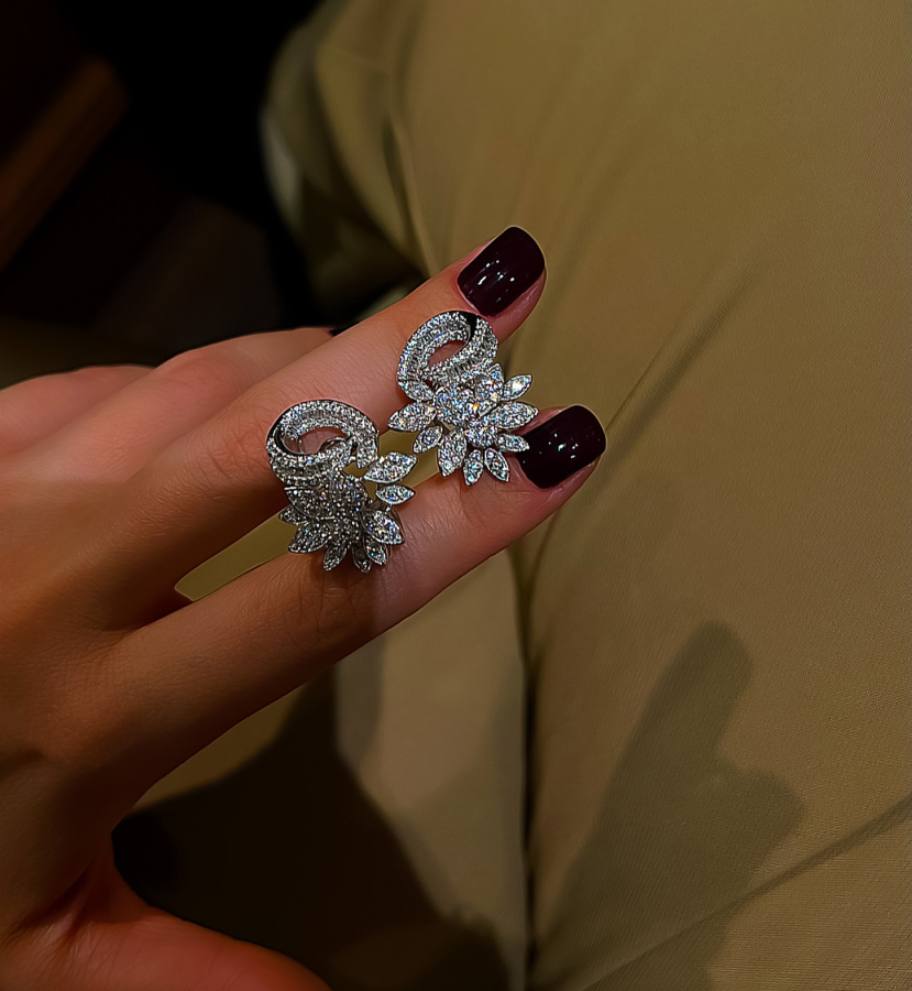 Burgy Diamond İthal Küpe