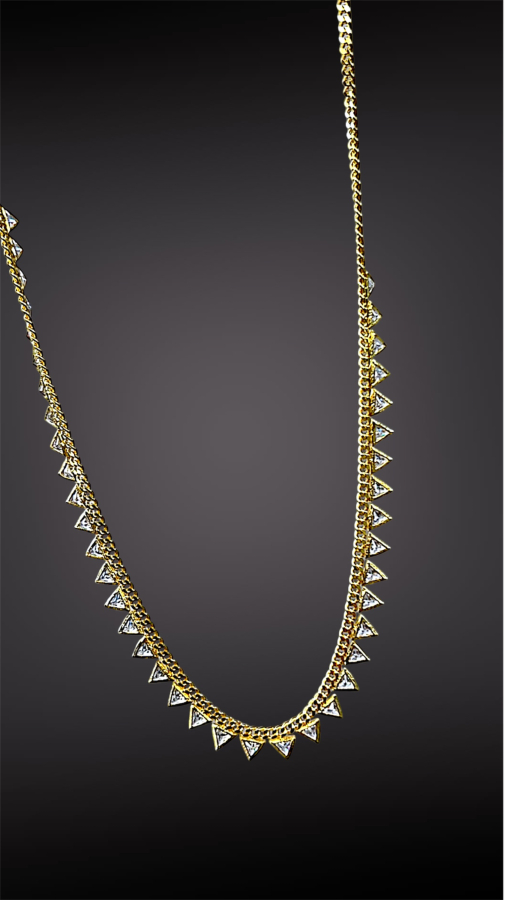 Triang İthal Zincir Kolye