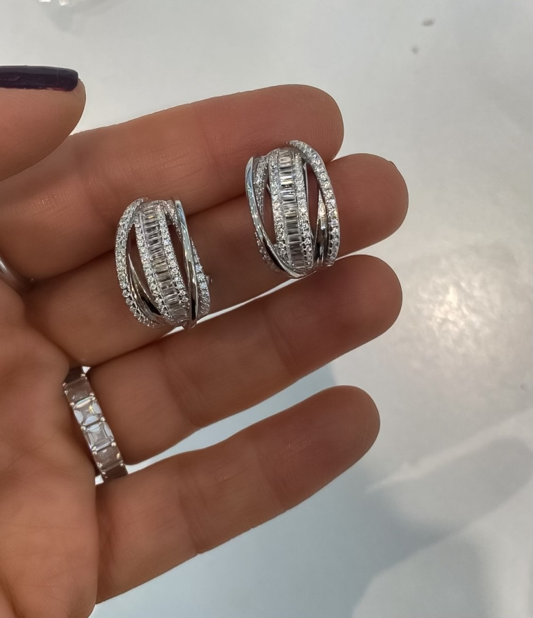 Sepre Diamond Sarmal Baget Küpe 