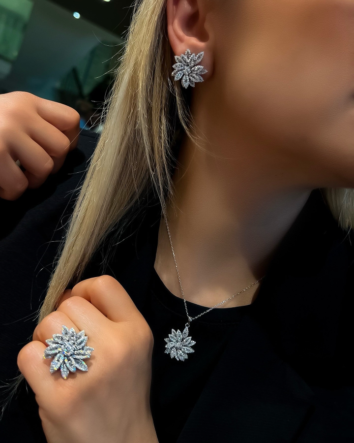 Rosaline Diamond İthal Küpe