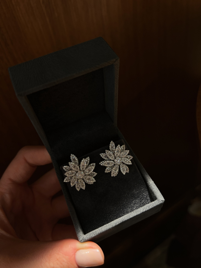 Rosaline Diamond İthal Küpe