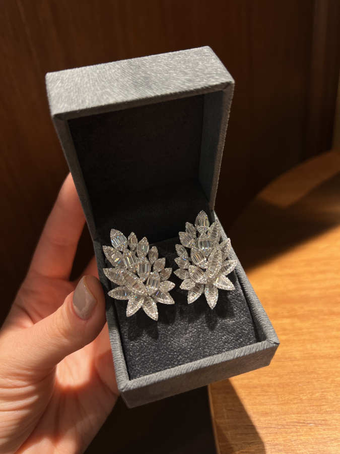 Ankel Diamond Baguette Küpe