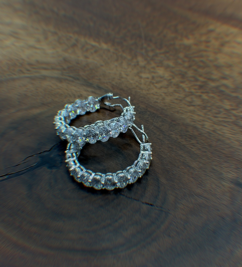 Marvic Diamond İthal Oval Halka Küpe