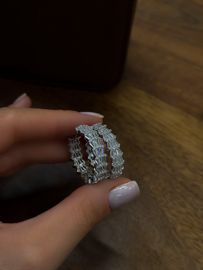 Rowie Baguette İthal Küpe 