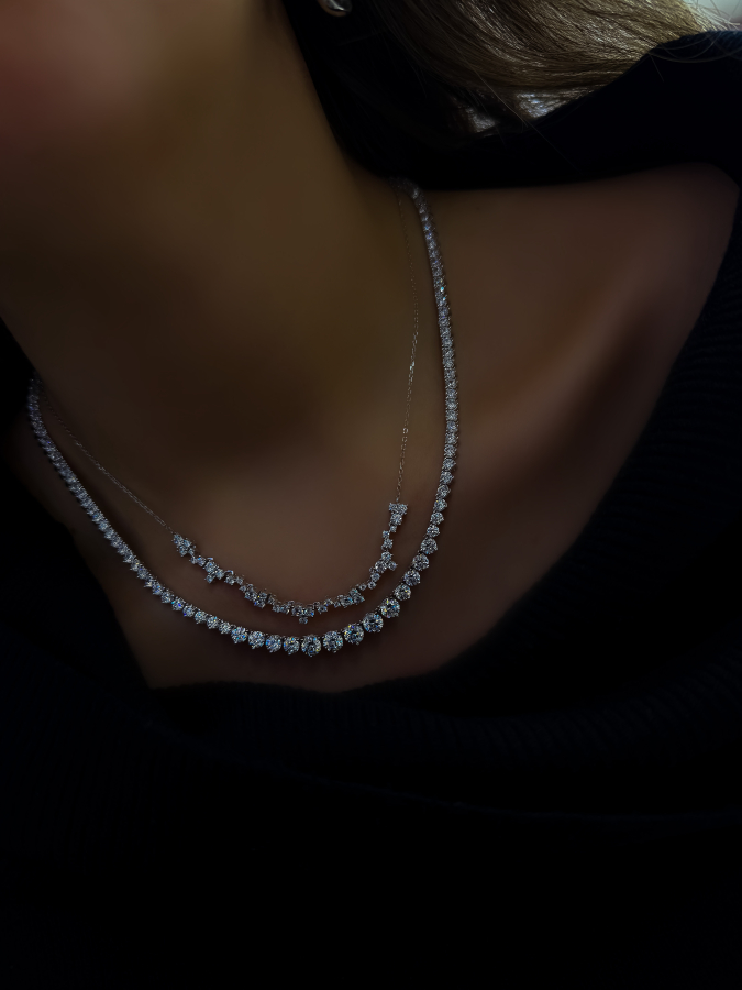 Purea D color  Diamond İthal Suyolu Kolye