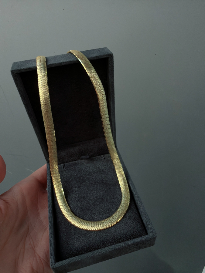 Orjinal İtalyan Yassı Kolye