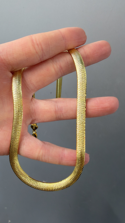 Orjinal İtalyan Yassı Kolye