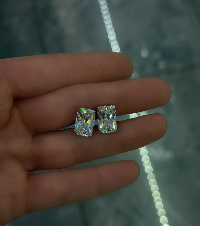 Celebre Daimond Mozanit G Color Küpe 