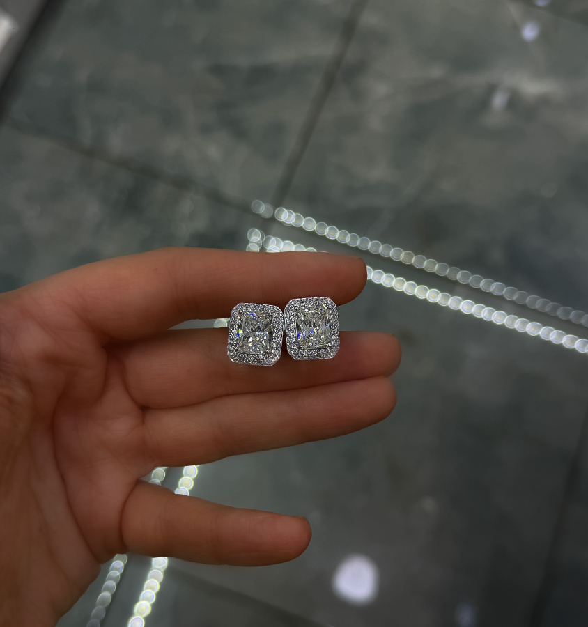 Dienaa Diamond Mozanit G color Küpe