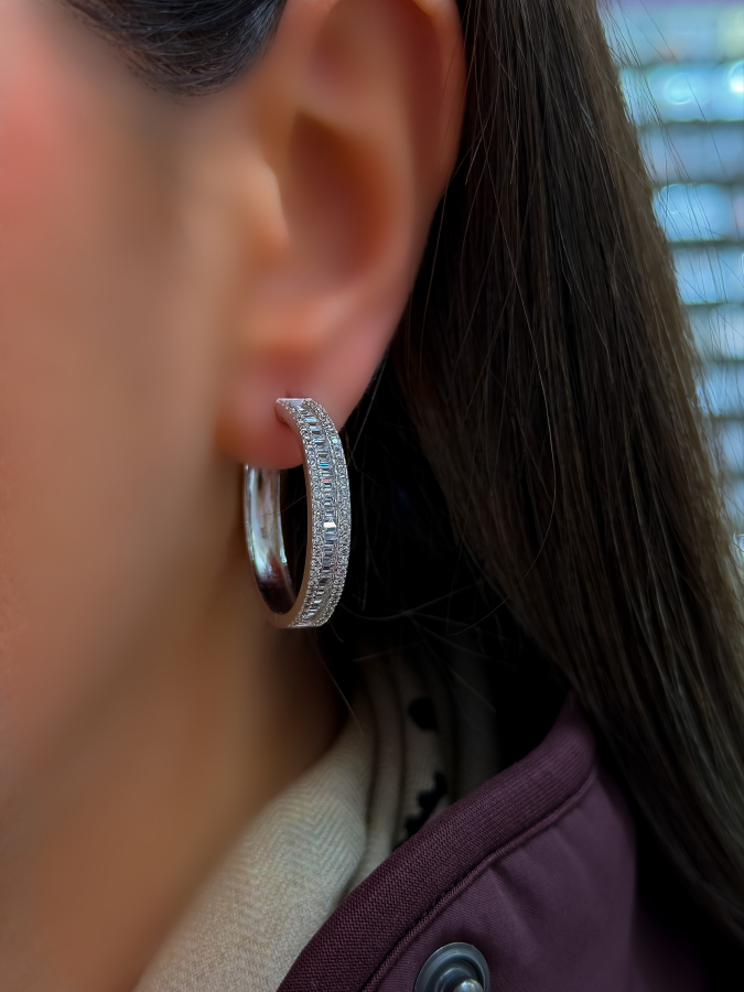 Silence Classic Baget Halka Küpe