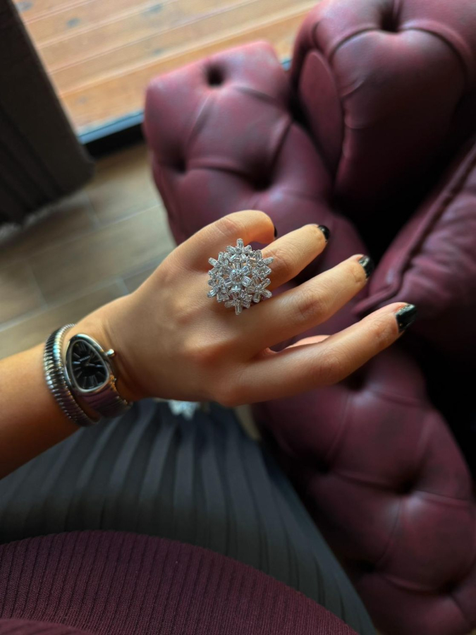 Floria Baguette Daimond İthal Yüzük