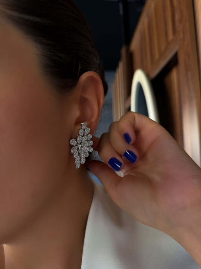 Fraze Diamond İthal Küpe